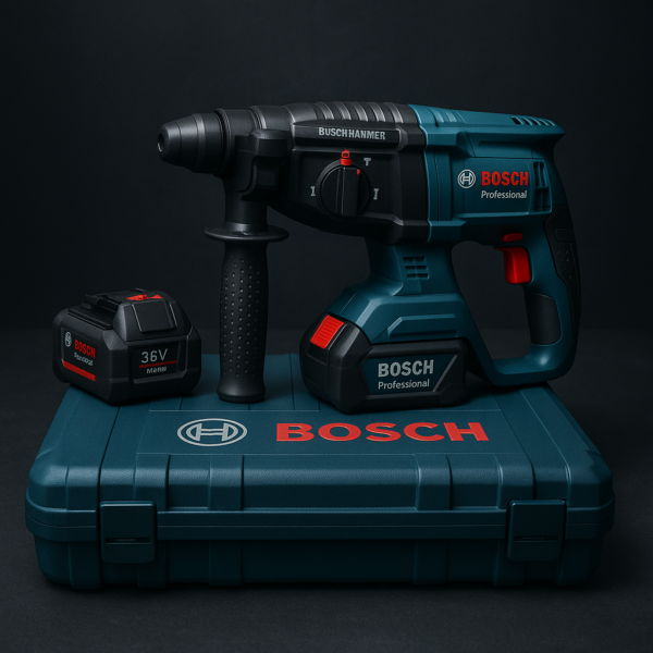 Акумулаторен Перфоратор BOSCH Professional | Безчетков | 2x Батерии 36V