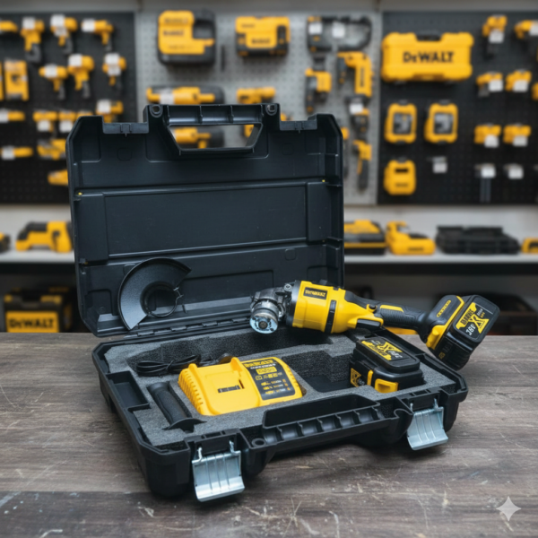 Акумулаторен безчетков ъглошлайф DeWALT